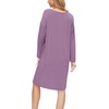 GYS Women’s Bamboo Viscose Cooling Nightgown for Hot Flashes(Purple)