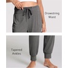 GYS Women’s Bamboo Viscose Cooling Pajama Pants(Dark Heather Grey)