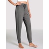 GYS Women’s Bamboo Viscose Cooling Pajama Pants(Dark Heather Grey)