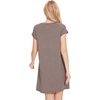 GYS Women’s Bamboo Viscose Crew Neck Nightgown, Cooling for Hot Flashes(Camel)
