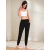 GYS Women’s Bamboo Viscose Jogger Pajama Pants(Black)