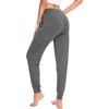 GYS Women’s Bamboo Viscose Jogger Pajama Pants(Dark Heather Grey)