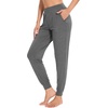 GYS Women’s Bamboo Viscose Jogger Pajama Pants(Dark Heather Grey)
