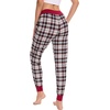 GYS Women’s Bamboo Viscose Jogger Pajama Pants(Multicoloured Plaid)