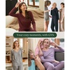GYS Women’s Bamboo Viscose Long Sleeve Pajamas Set(B- Camel)