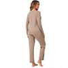 GYS Women’s Bamboo Viscose Long Sleeve Pajamas Set(B- Camel)