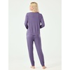 GYS Women’s Bamboo Viscose Pajama Set, Cooling for Hot Flashes(Air Purple)