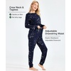 GYS Women’s Bamboo Viscose Pajama Set, Cooling for Hot Flashes(Blue Stars)