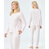 GYS Women’s Bamboo Viscose Pajama Set, Cooling for Hot Flashes(Oat Leopard)