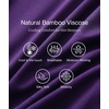 GYS Women’s Bamboo Viscose Pajama Set, Cooling for Hot Flashes(Purple Dots)