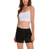GYS Women’s Slip Shorts, Anti Chafing Culotte(Black)