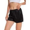 GYS Women’s Slip Shorts, Anti Chafing Culotte(Black)