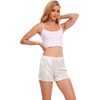 GYS Women’s Slip Shorts, Anti Chafing Culotte(White)