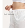 GYS Women’s Slip Shorts, Anti Chafing Culotte(White Mid)