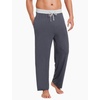 LazyCozy Bamboo Viscose Men’s Pajama Pants with Pockets Soft Lightweight Lounge Pants(Dark Grey)