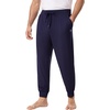 GYS Bamboo Viscose Mens Pajama Pants with Pockets(Deep Blue)