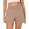 GYS Bamboo Viscose Pajama Shorts for Women, Casual Micro Mini Lounge Shorts(Camel)