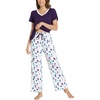 GYS Bamboo Viscose Pajamas for Women Cooling Sleepwear for Hot Flashes(Purple Dots)