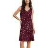 GYS Cooling Bamboo Viscose Nightgowns for Women(Wine Red Floral)