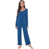 A- Round Neck - Prussian Blue