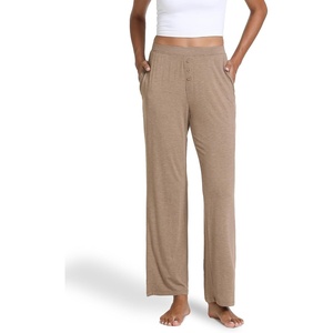 GYS Bamboo Viscose Pajama Pants for Women, Ultra-Soft Lightweight Bottoms(Camel)
