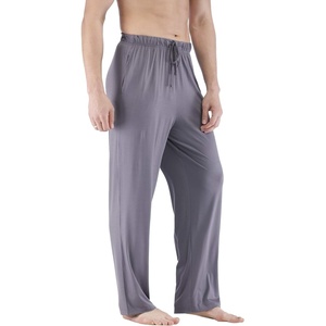 GYS Mens Bamboo Viscose Pajama Pants Sleep Lounge Bottoms(Dark Grey)