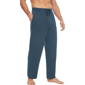GYS Mens Bamboo Viscose Pajama Pants Sleep Lounge Bottoms(Grayish Green)