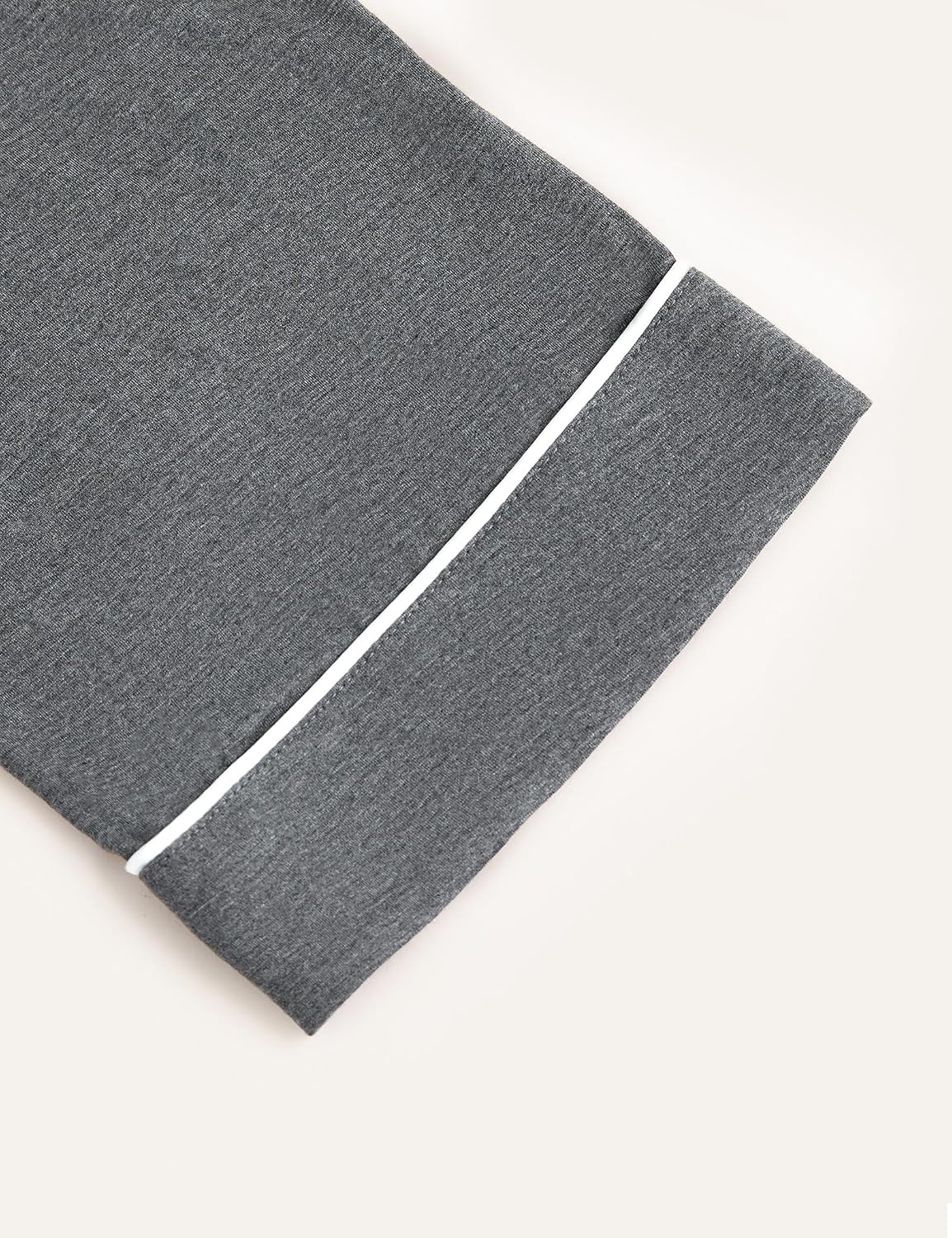 image:imageGYS Bamboo Viscose Long Sleeve Pajamas for WomenDark Heather Grey