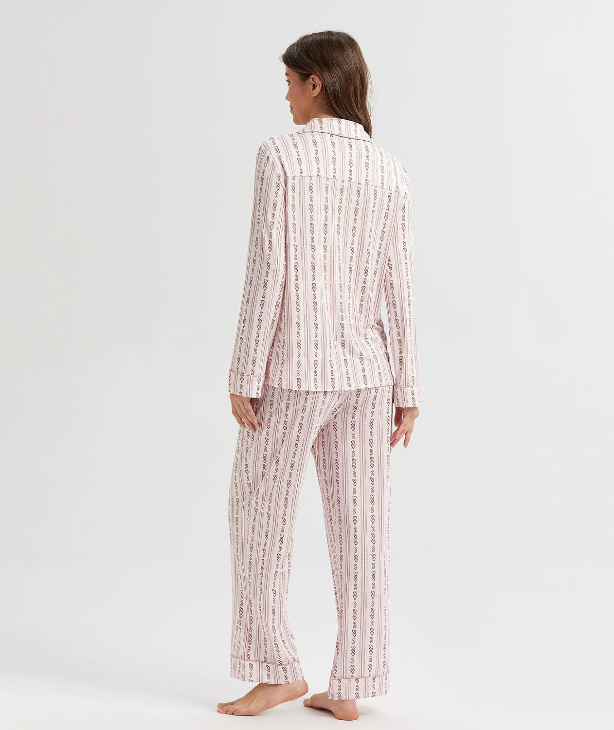 image:imageGYS Bamboo Viscose Long Sleeve Pajamas for WomenEndless Love