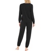 GYS Bamboo Viscose Cooling Long Sleeve Pajamas for Women(Black)