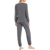 GYS Bamboo Viscose Cooling Long Sleeve Pajamas for Women(Charcoal)