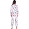 GYS Bamboo Viscose Cooling Long Sleeve Pajamas for Women(Deep Pink Dots)