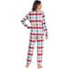 GYS Bamboo Viscose Cooling Long Sleeve Pajamas for Women(Green Plaid)