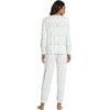 GYS Bamboo Viscose Cooling Long Sleeve Pajamas for Women(Grey Leopard)
