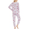 GYS Bamboo Viscose Cooling Long Sleeve Pajamas for Women(Grey Peony)