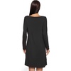 GYS Bamboo Viscose Long Sleeve Nightgowns for Women(B- Black)