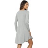 GYS Bamboo Viscose Long Sleeve Nightgowns for Women(B- Heather Grey)
