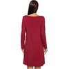 GYS Bamboo Viscose Long Sleeve Nightgowns for Women(B- Wine)
