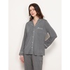 GYS Bamboo Viscose Long Sleeve Pajamas for Women(Dark Heather Grey)