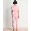 GYS Bamboo Viscose Pajama Set for Women, Cooling Moisture-Wicking Sleepwear(Peony)