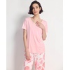 GYS Bamboo Viscose Pajama Set for Women, Cooling Moisture-Wicking Sleepwear(Peony)