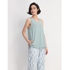 GYS Bamboo Viscose Women’s Pajama Sets 2 Piece Summer Sleeveless Sleepwear(Green Brushstrokes)