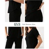 GYS Bamboo Viscose Women’s Pajama Sets, Ultra-Soft Short Sleeve Sleepwear(Black)