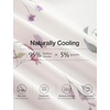 GYS Cooling Bamboo Viscose Pajamas for Women Sleeveless Top & Shorts Pj Set(Mauve Ditsy Floral)