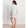 GYS Women’s Bamboo Viscose Lace V Neck 3/4 Sleeve Nightgown(Breezy Blue)