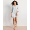 GYS Women’s Bamboo Viscose Lace V Neck 3/4 Sleeve Nightgown(Breezy Blue)
