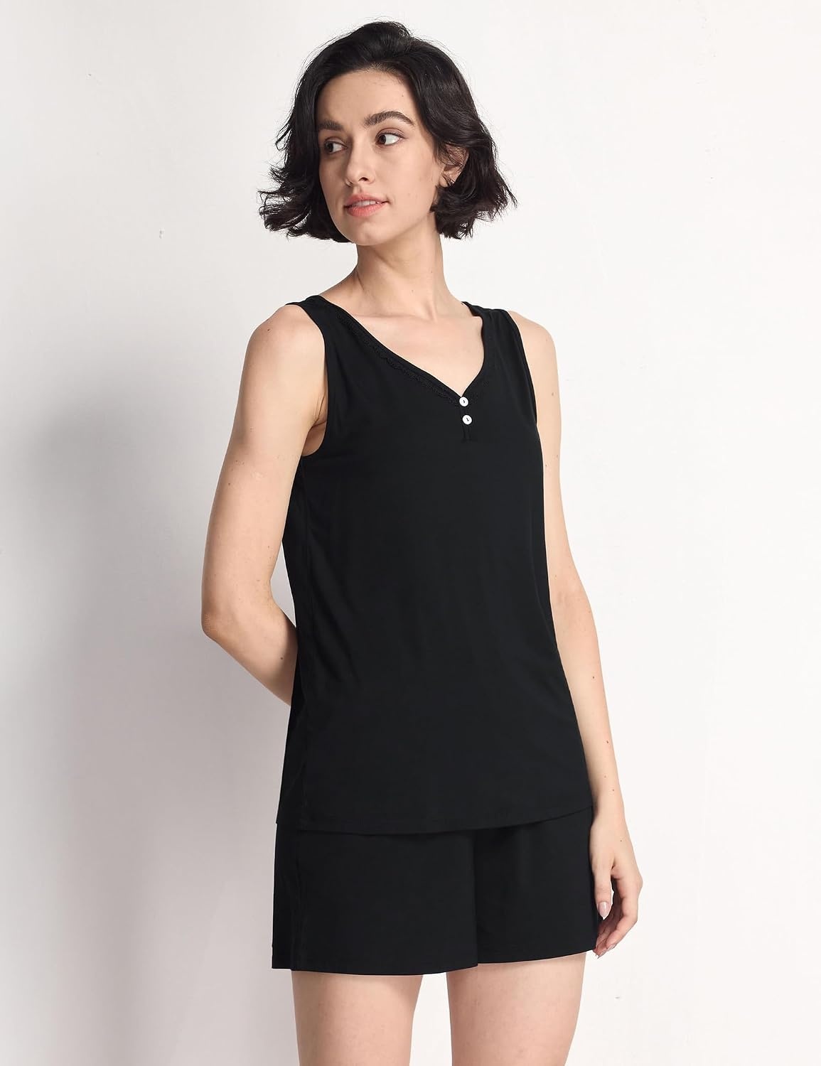 image:imageGYS Cooling Bamboo Viscose Pajamas for WomenBlack