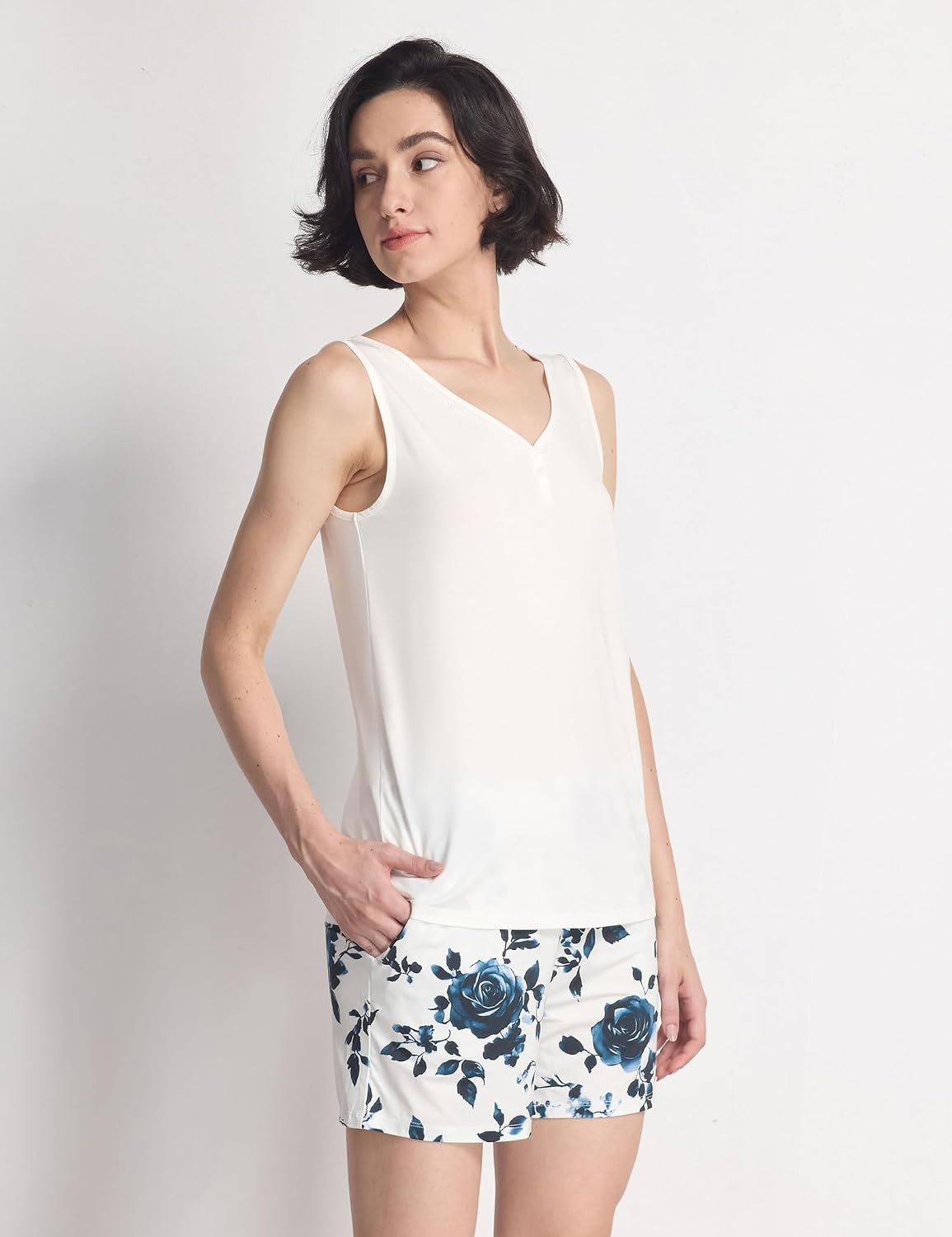 image:imageGYS Cooling Bamboo Viscose Pajamas for WomenBlue Rose