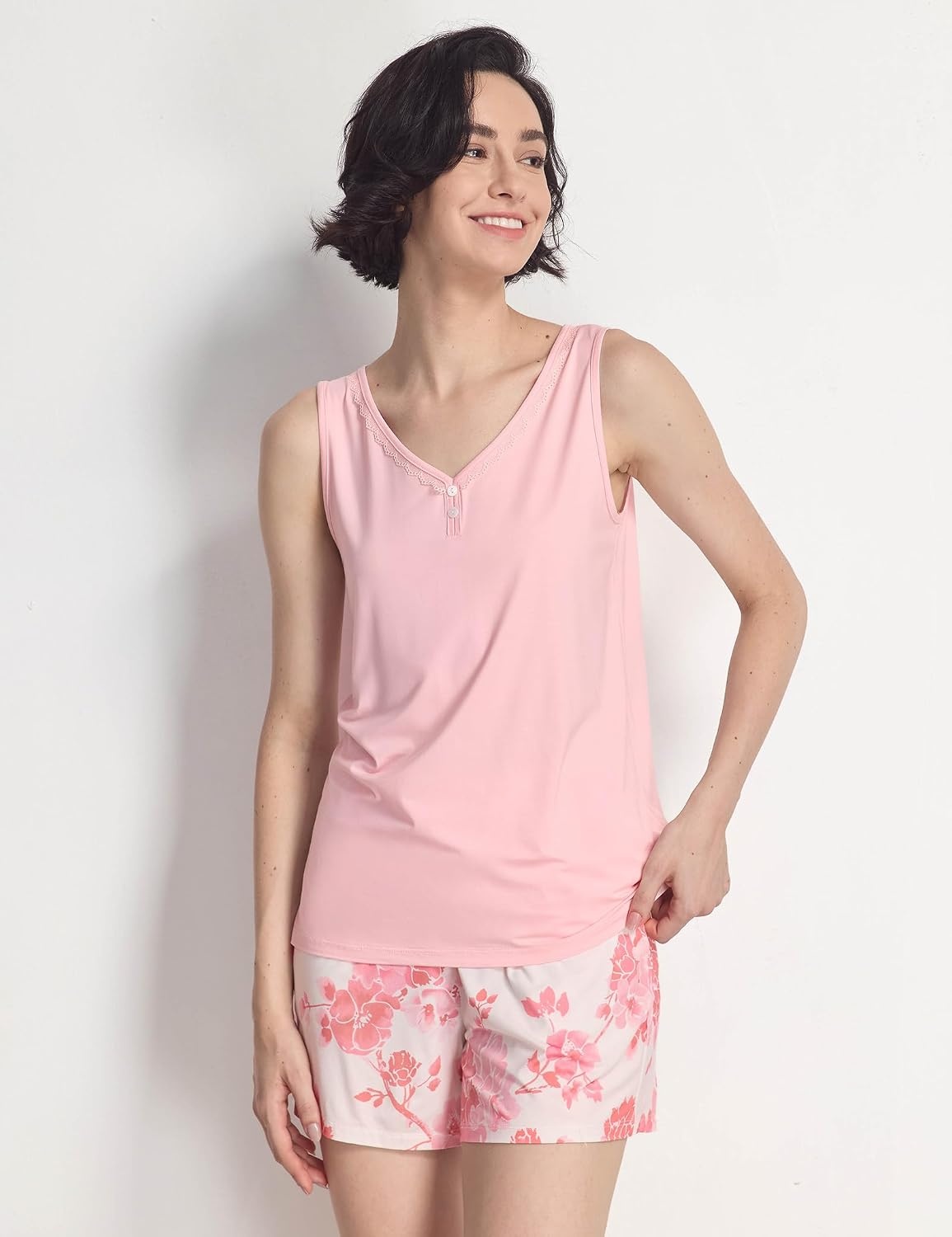 image:imageGYS Cooling Bamboo Viscose Pajamas for WomenPeony