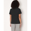 GYS Bamboo Viscose Cooling Pajama Tops for Women Short Sleeve Sleep T-Shirt(Black)